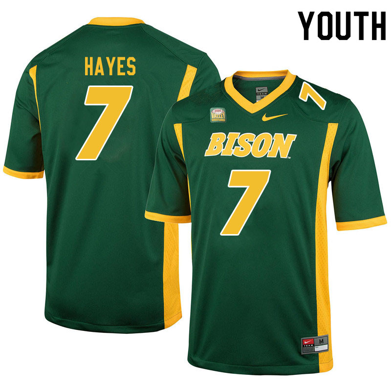 Youth #7 Josh Hayes North Dakota State Bison College Football Jerseys Sale-Green